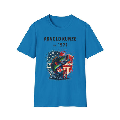 Custom Fishing & Freedom T-Shirt – Personalized Patriotic Tee for Anglers & Outdoor Lovers