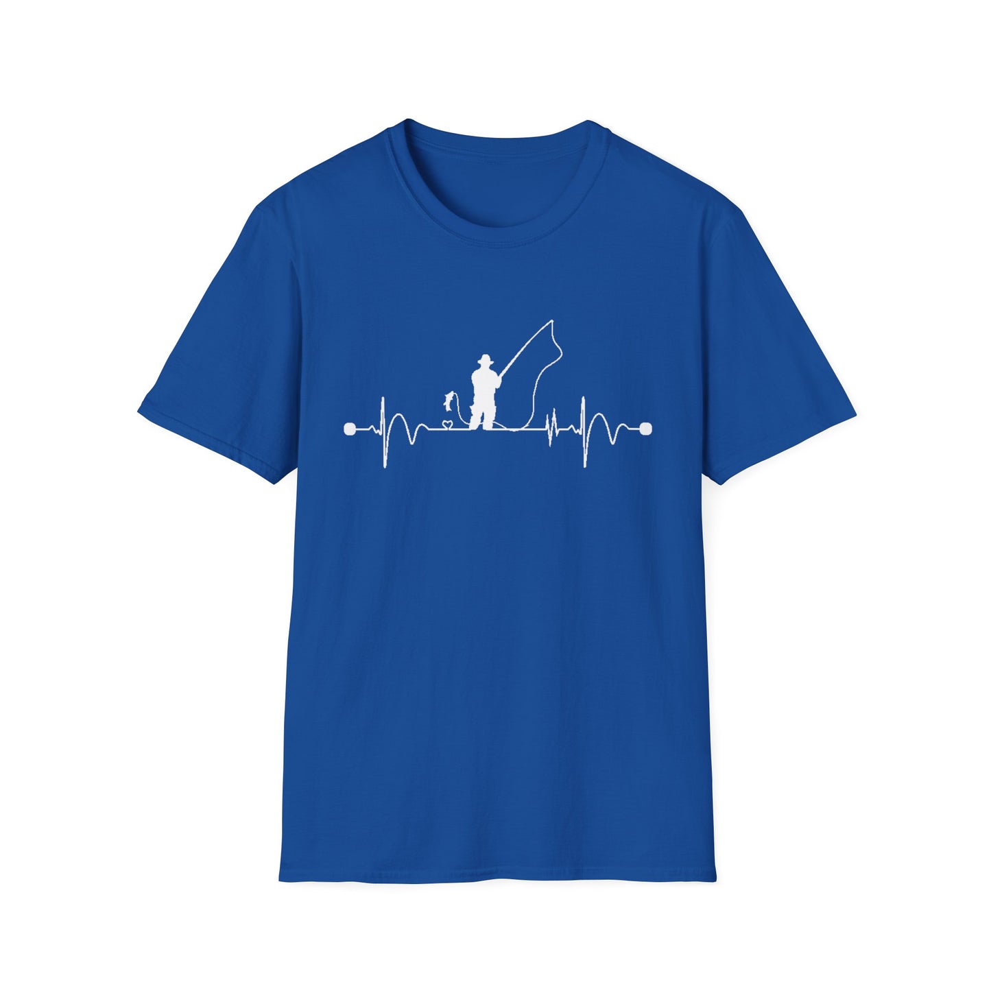Fishing Heartbeat T-Shirt – Unisex Outdoor Tee & Gift for Nature Lovers or Dad