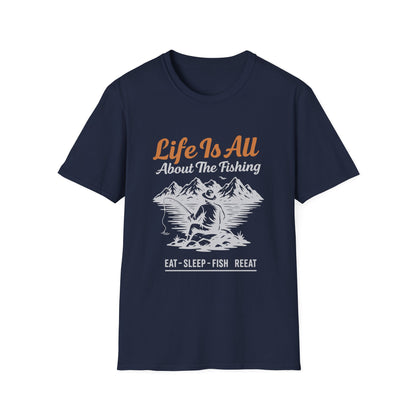 Fishing Life T-Shirt – Unisex Outdoor Tee for Nature Lovers & Fishermen | Casual Everyday Gift