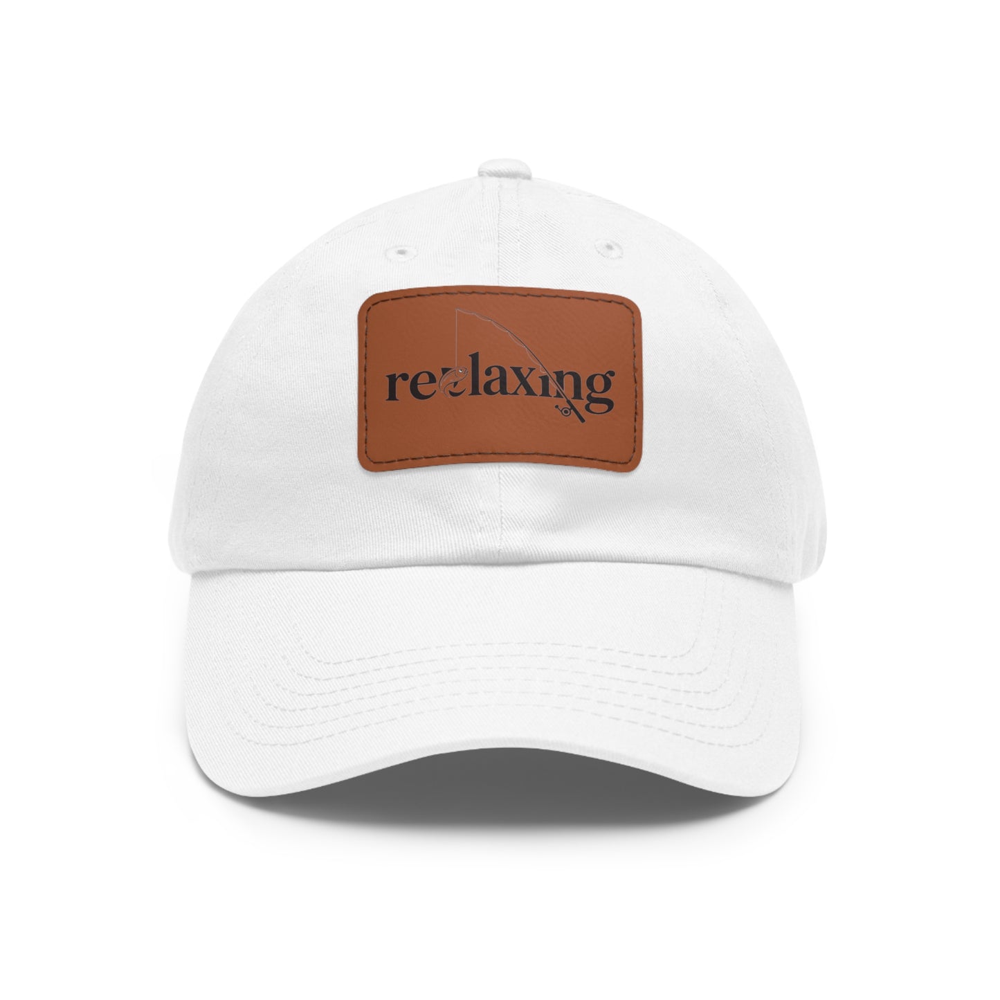 Leather Patch Dad Hat – Relaxed Summer Cap for Outdoorsy Dads, Great Gift Idea