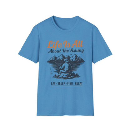 Fishing Life T-Shirt – Unisex Outdoor Tee for Nature Lovers & Fishermen | Casual Everyday Gift