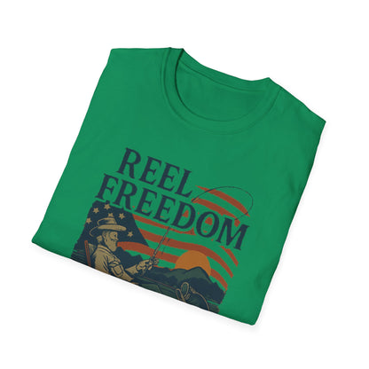 Reel Freedom Fishing Tee – Hooked on Peace