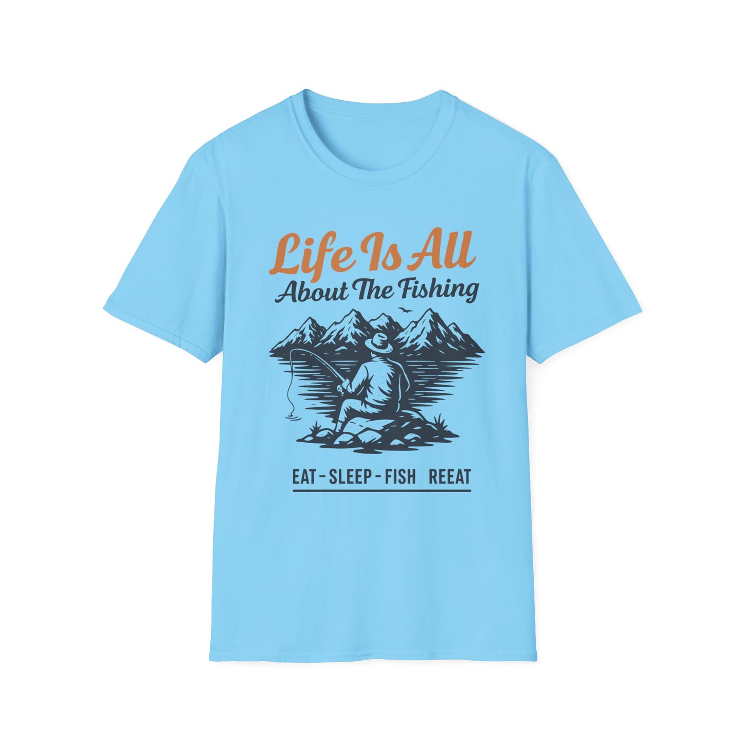 Fishing Life T-Shirt – Unisex Outdoor Tee for Nature Lovers & Fishermen | Casual Everyday Gift