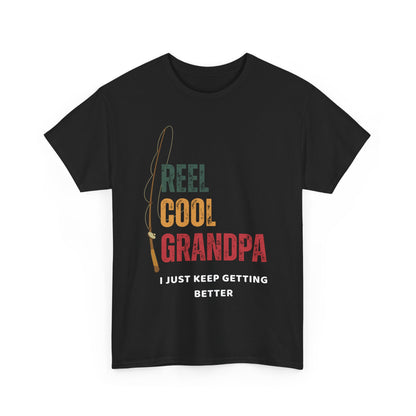 Reel Cool Grandpa Fishing Shirt – Funny Gift for Grandpa | Father's Day Tee
