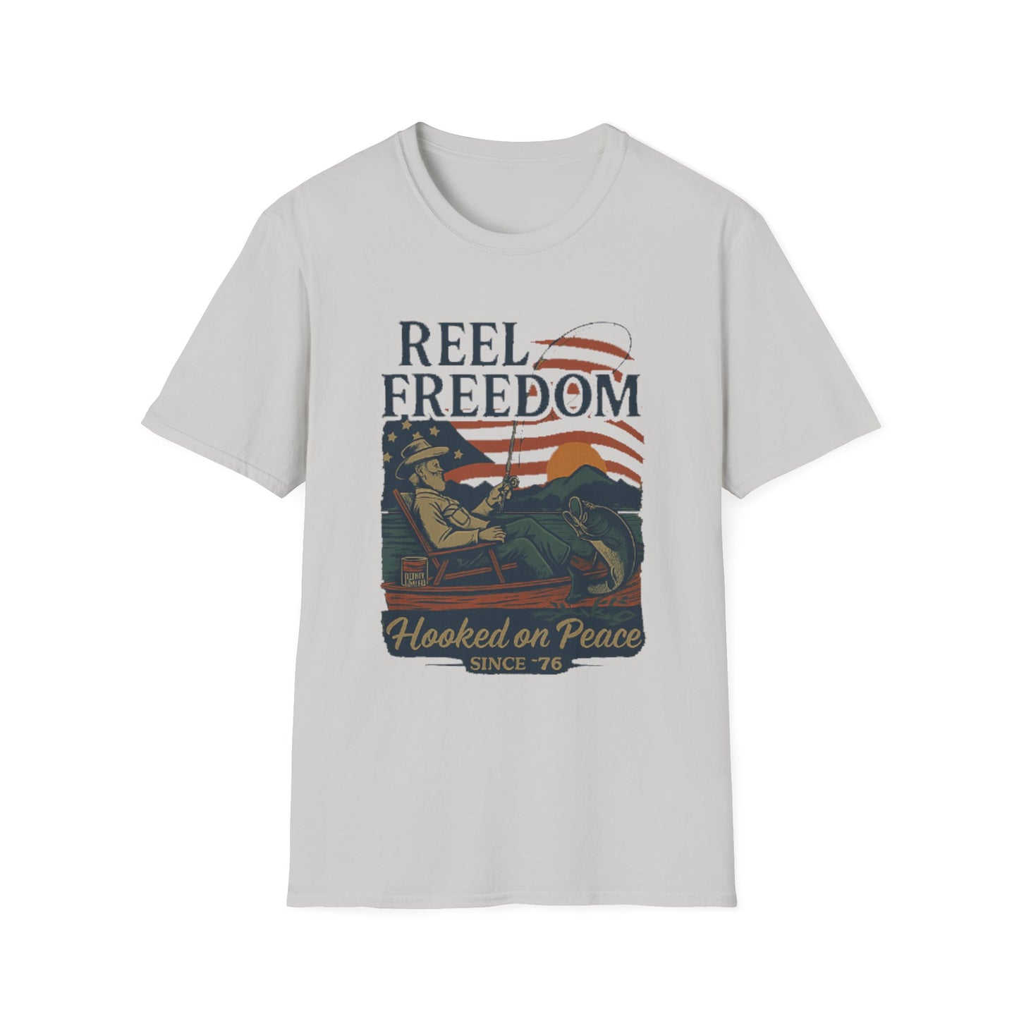 Reel Freedom Fishing Tee – Hooked on Peace