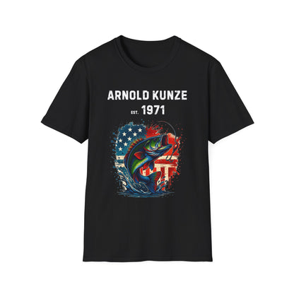 Custom Fishing & Freedom T-Shirt – Personalized Patriotic Tee for Anglers & Outdoor Lovers