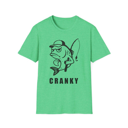 Cranky Fish Graphic T-Shirt – Funny Angry Bass Fishing Tee for Men