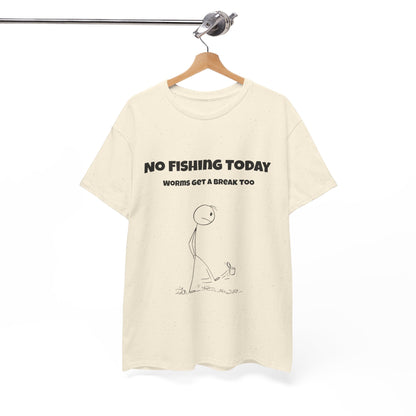 Funny Fishing T-Shirt for Men – “No Fishing Today” | Comfortable Cotton Gift for Dads & Anglers