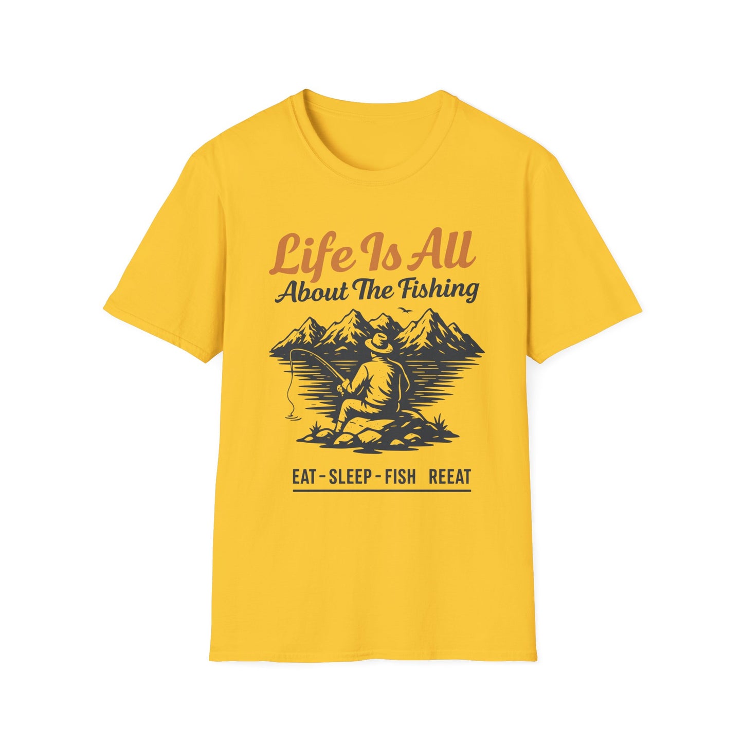 Fishing Life T-Shirt – Unisex Outdoor Tee for Nature Lovers & Fishermen | Casual Everyday Gift