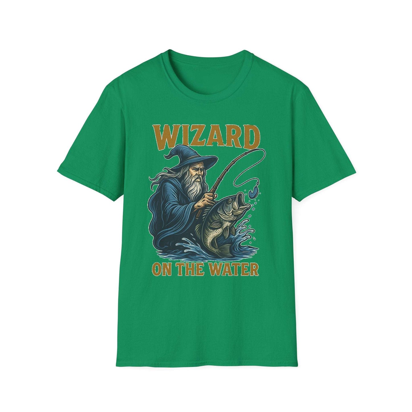 Wizard on the Water T-Shirt – Funny Unisex Fishing Tee | Outdoor Gift for Anglers