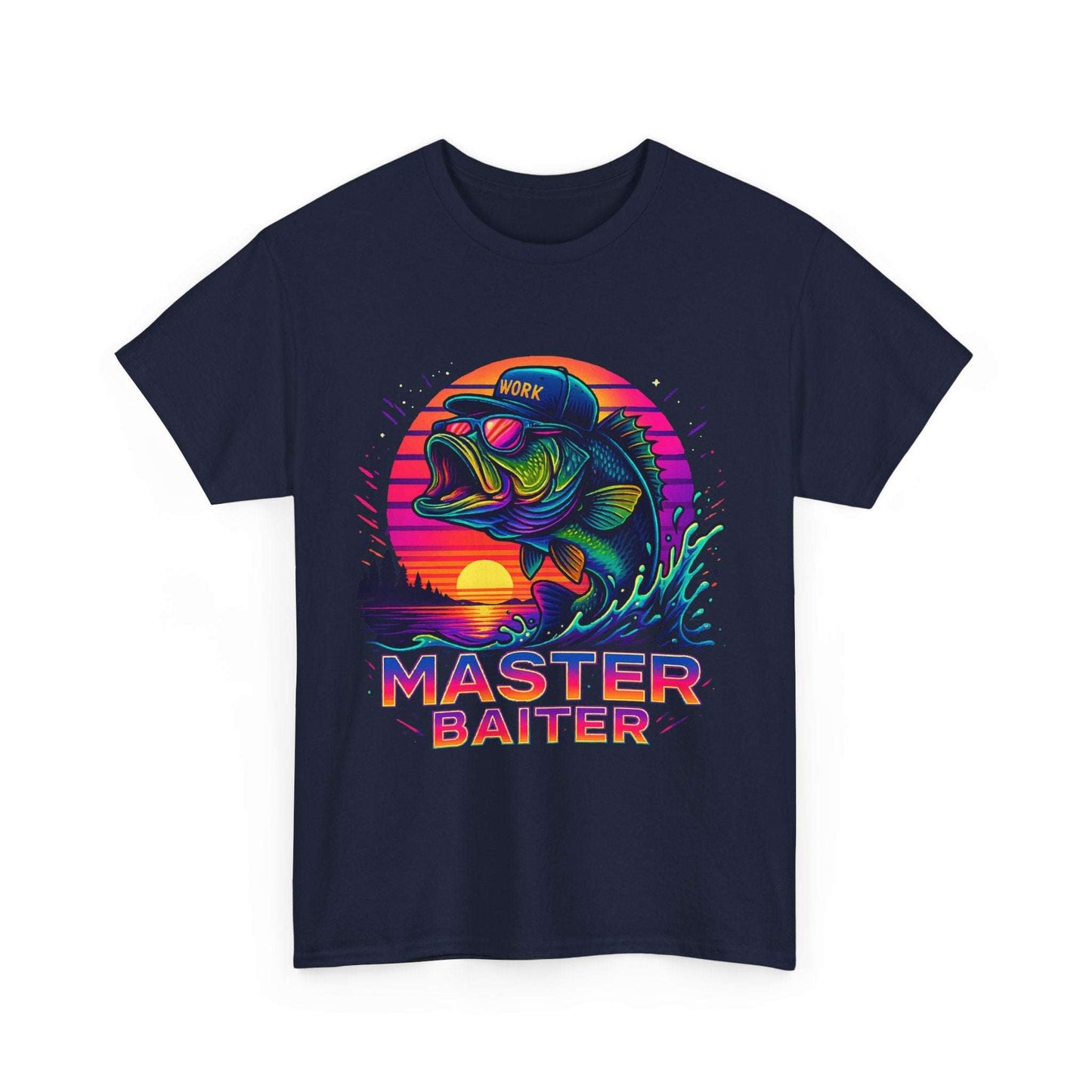 Colorful Master Baiter Tee for Men – Funny Fishing Shirt for Summer