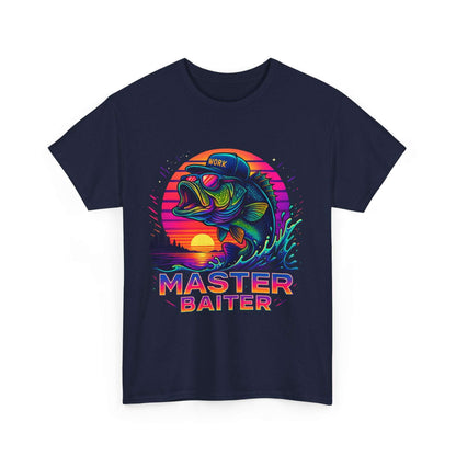 Colorful Master Baiter Tee for Men – Funny Fishing Shirt for Summer