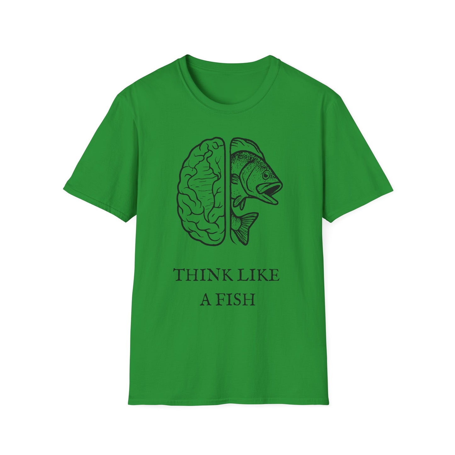Think Like a Fish T-Shirt – Funny Graphic Tee for Fishing Lovers & Casual Wear