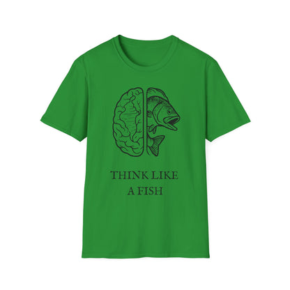 Think Like a Fish T-Shirt – Funny Graphic Tee for Fishing Lovers & Casual Wear