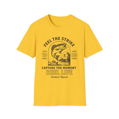 Fishing Enthusiast T-Shirt – Men's Outdoor Tee & Gift for Anglers | Reel Life Apparel