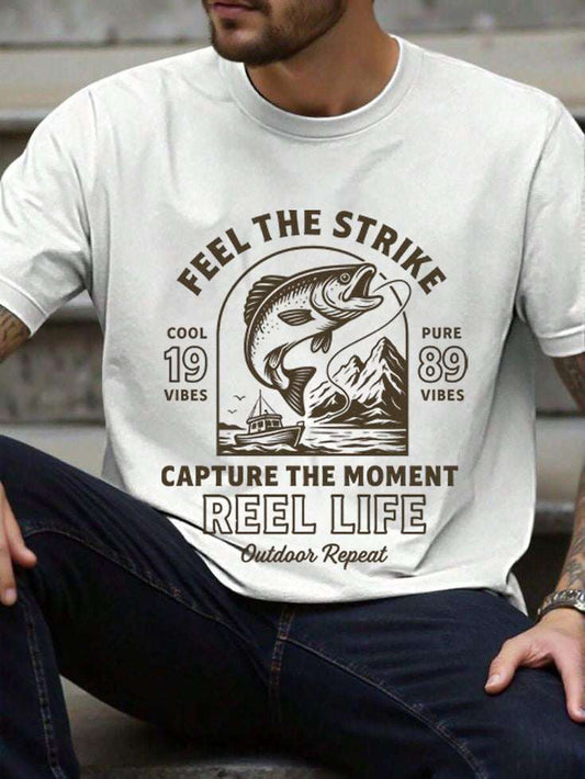 Fishing Enthusiast T-Shirt – Men's Outdoor Tee & Gift for Anglers | Reel Life Apparel
