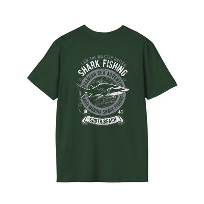 Shark Fishing T-Shirt – Unique Ocean Lover Tee | Gift for Fishermen & Summer Beachwear