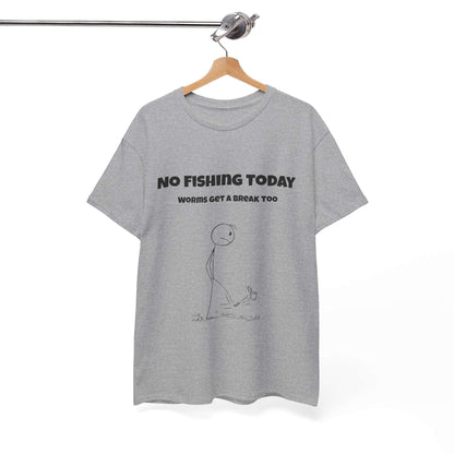 Funny Fishing T-Shirt for Men – “No Fishing Today” | Comfortable Cotton Gift for Dads & Anglers