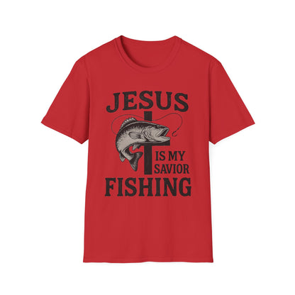 Jesus Is My Savior Fishing T-Shirt – Christian Outdoor Tee & Gift for Fishermen