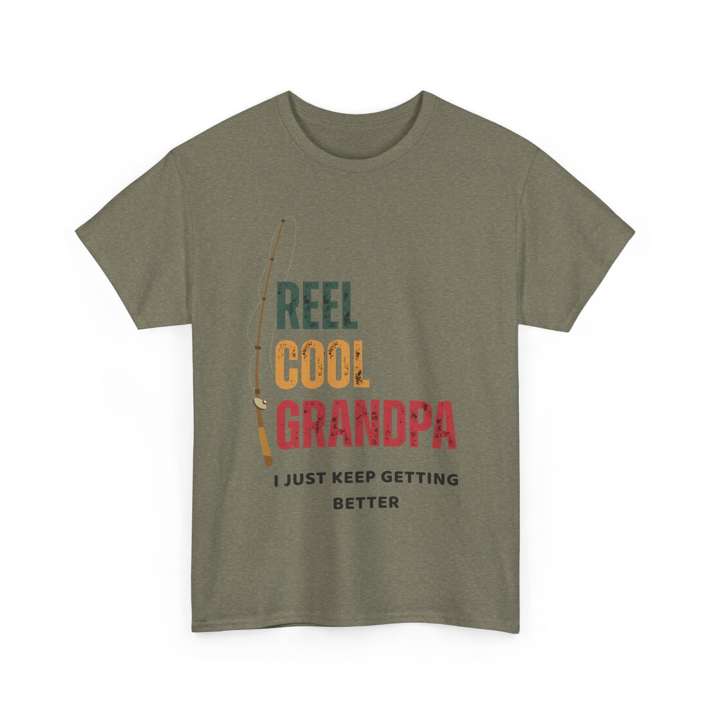 Reel Cool Grandpa Fishing Shirt – Funny Gift for Grandpa | Father's Day Tee