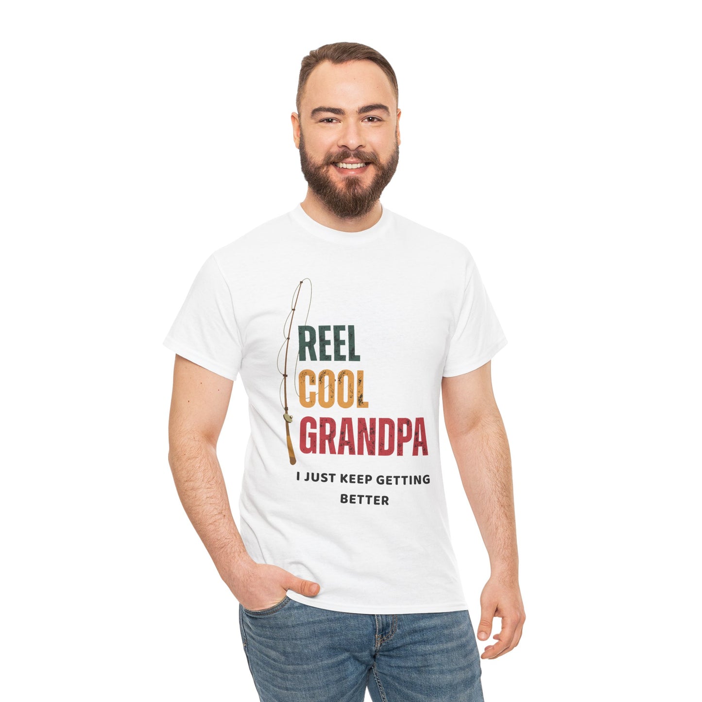 Reel Cool Grandpa Fishing Shirt – Funny Gift for Grandpa | Father's Day Tee