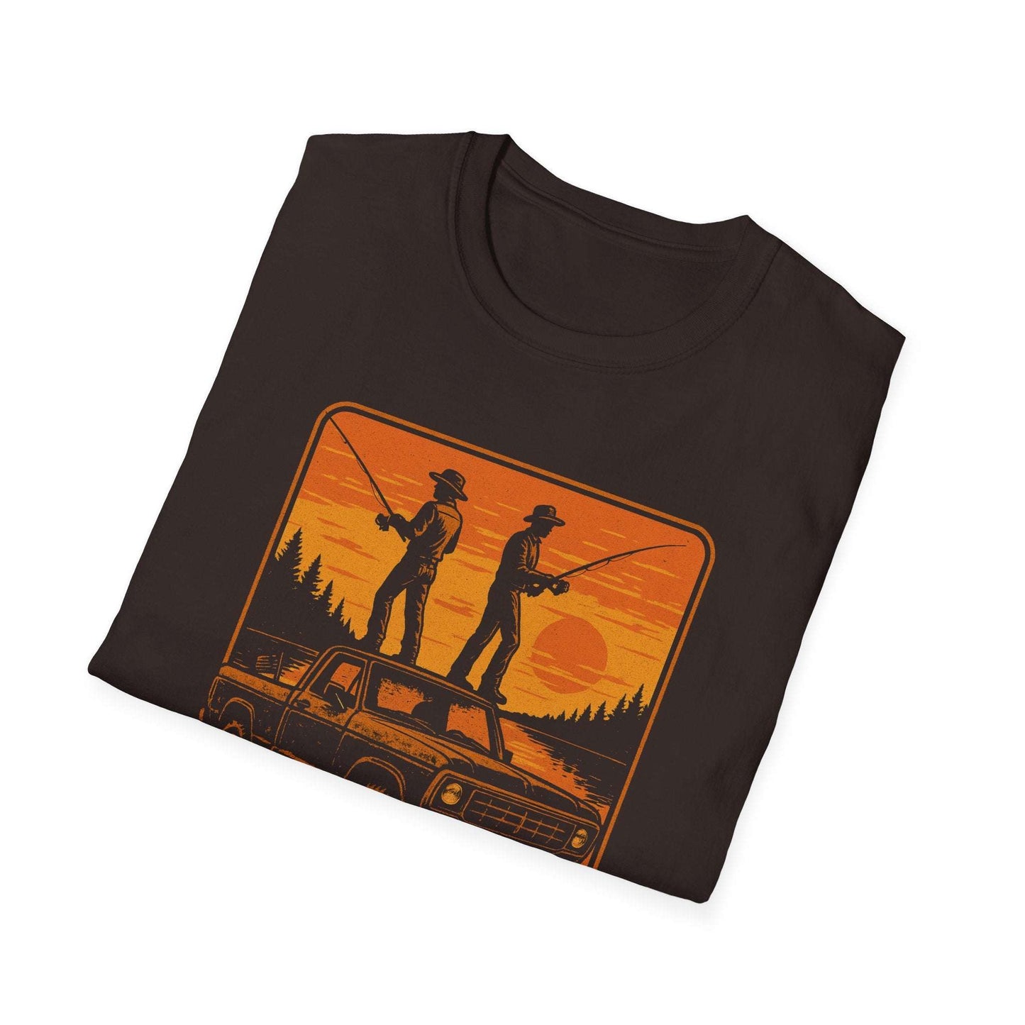 Vintage Fishing T-Shirt – Casted Outlaws Tee – Father's Day Gift for Fishing Lovers
