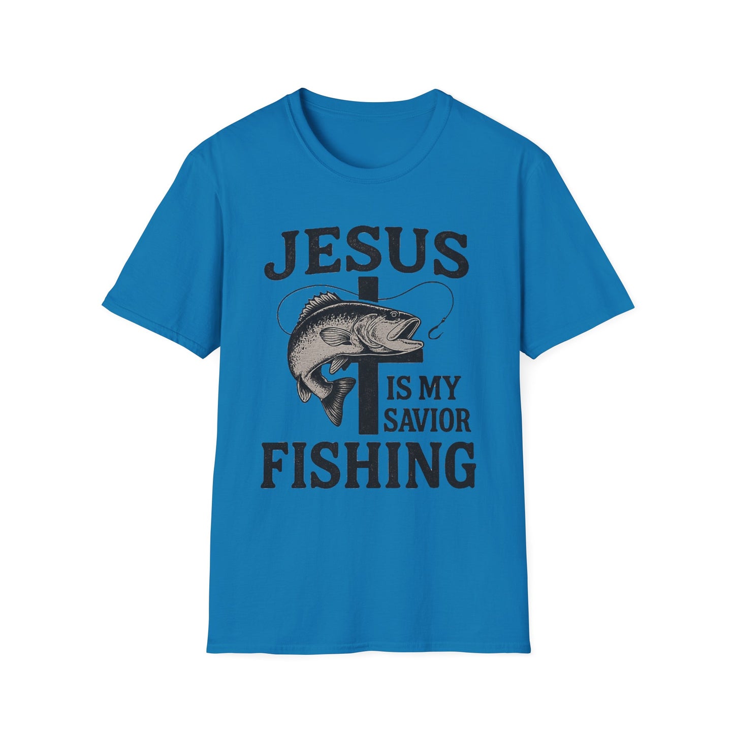Jesus Is My Savior Fishing T-Shirt – Christian Outdoor Tee & Gift for Fishermen