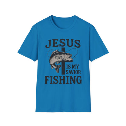 Jesus Is My Savior Fishing T-Shirt – Christian Outdoor Tee & Gift for Fishermen
