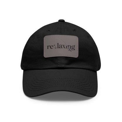 Leather Patch Dad Hat – Relaxed Summer Cap for Outdoorsy Dads, Great Gift Idea