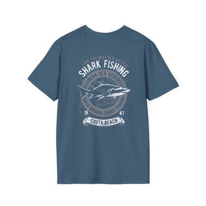 Shark Fishing T-Shirt – Unique Ocean Lover Tee | Gift for Fishermen & Summer Beachwear