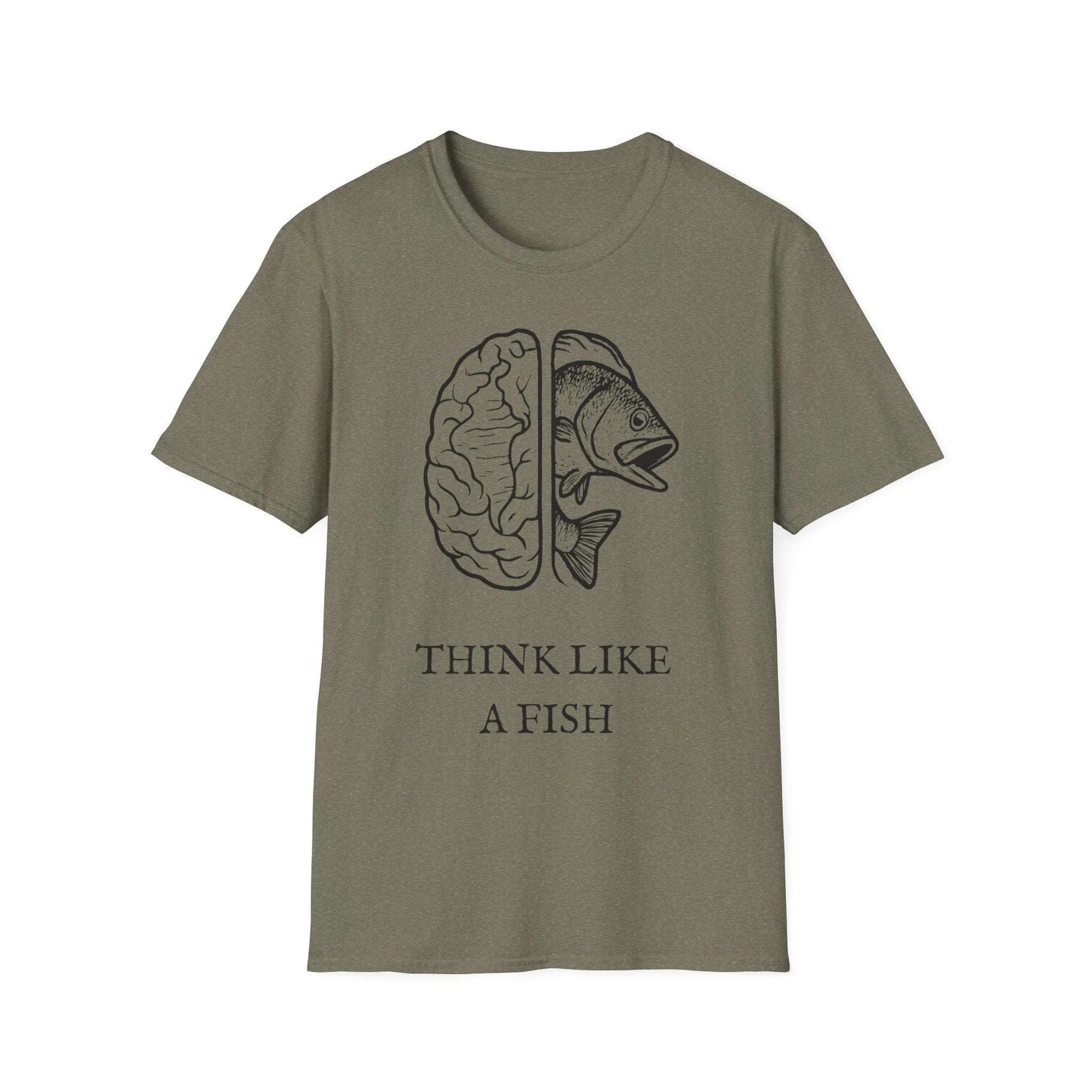 Think Like a Fish T-Shirt – Funny Graphic Tee for Fishing Lovers & Casual Wear