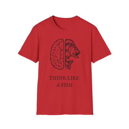 Think Like a Fish T-Shirt – Funny Graphic Tee for Fishing Lovers & Casual Wear