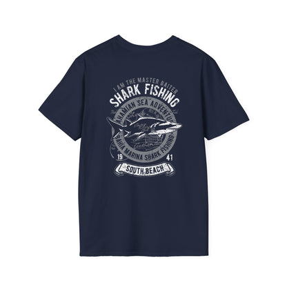 Shark Fishing T-Shirt – Unique Ocean Lover Tee | Gift for Fishermen & Summer Beachwear