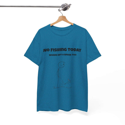 Funny Fishing T-Shirt for Men – “No Fishing Today” | Comfortable Cotton Gift for Dads & Anglers