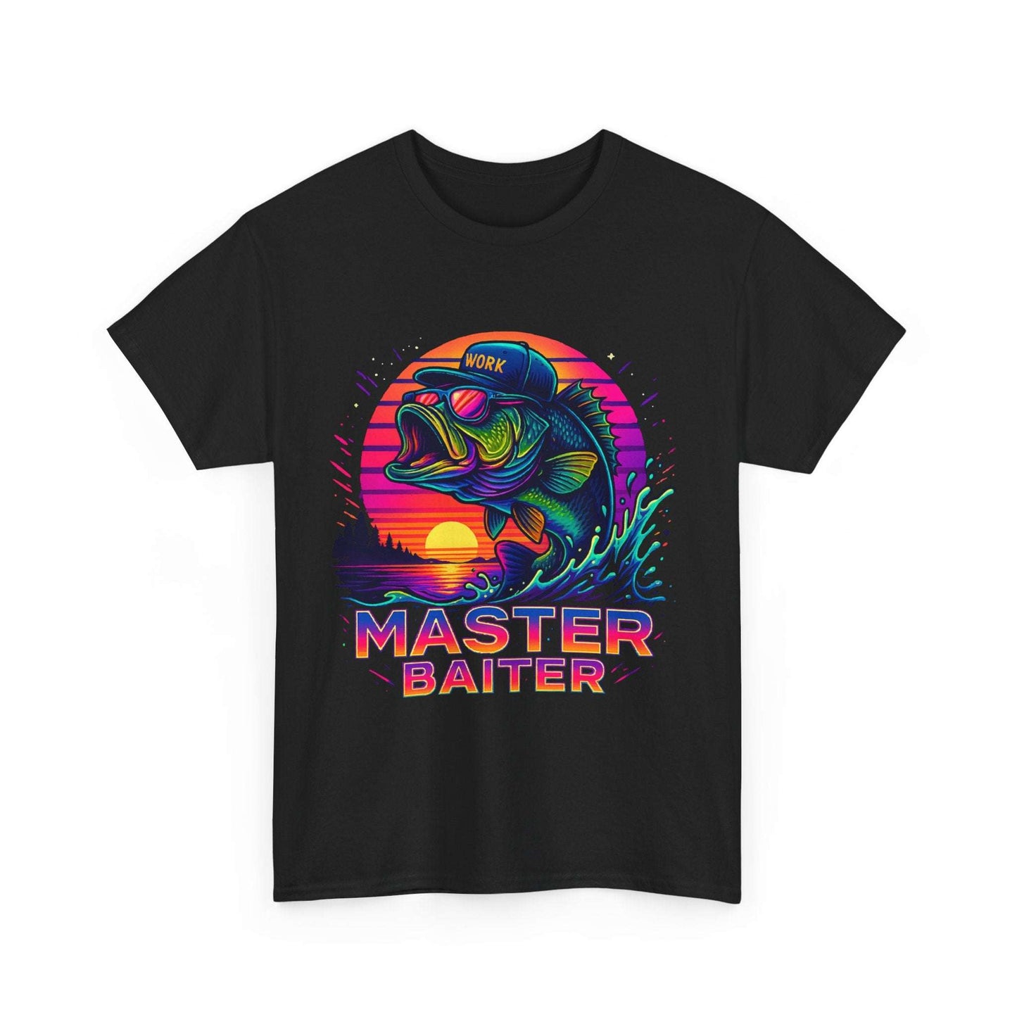 Colorful Master Baiter Tee for Men – Funny Fishing Shirt for Summer