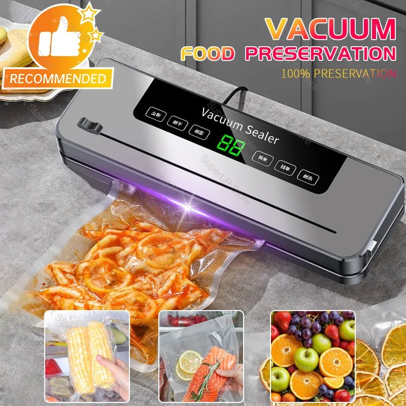 Electric Vacuum Sealer with Cutter + Free 10 bags