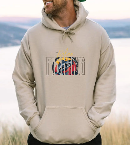 Fishing Vibes Men's Hoodie – Outdoor Sweatshirt for Anglers, Adventure Gift for Fishing Lovers