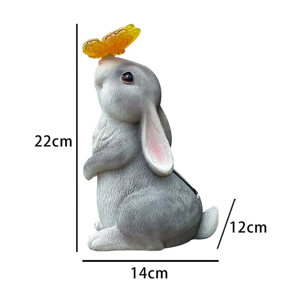 Solar Bunny LED Garden Decor