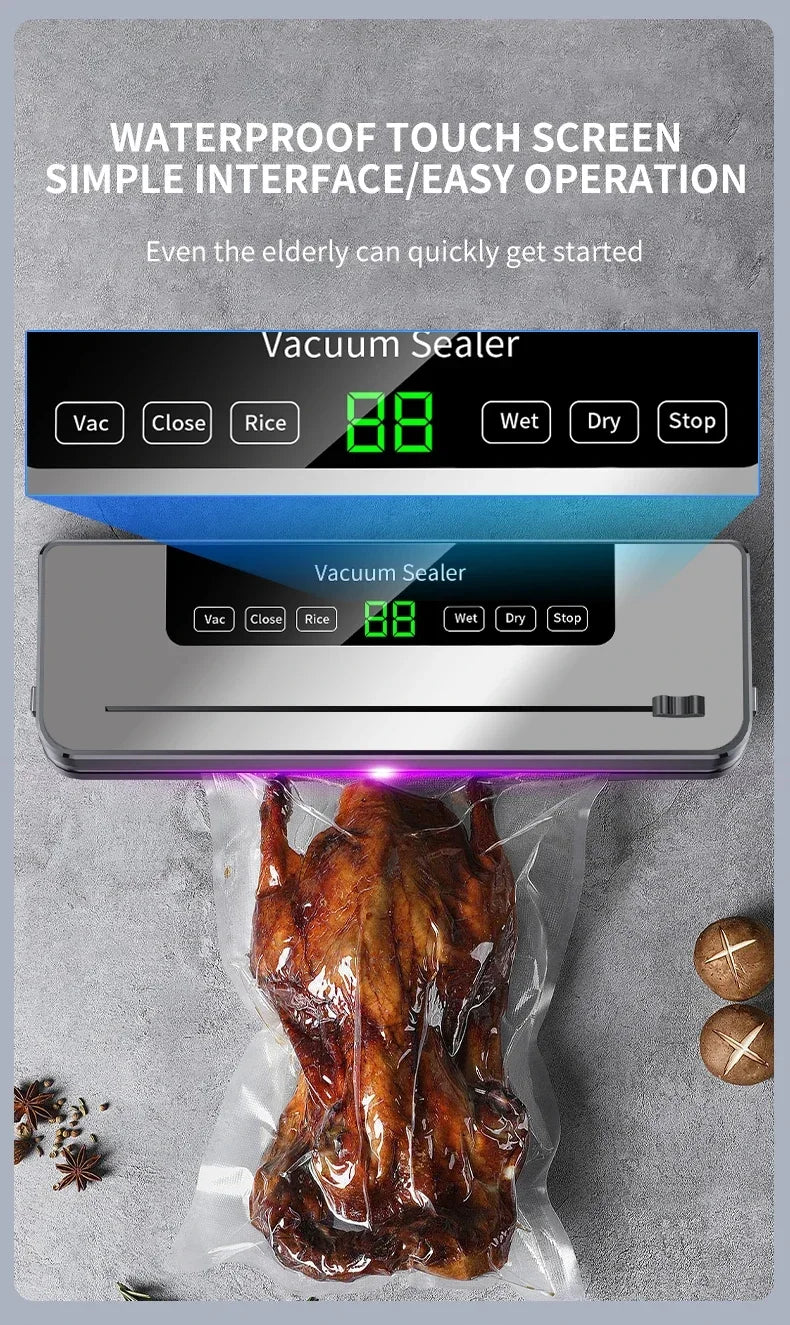 Electric Vacuum Sealer with Cutter + Free 10 bags