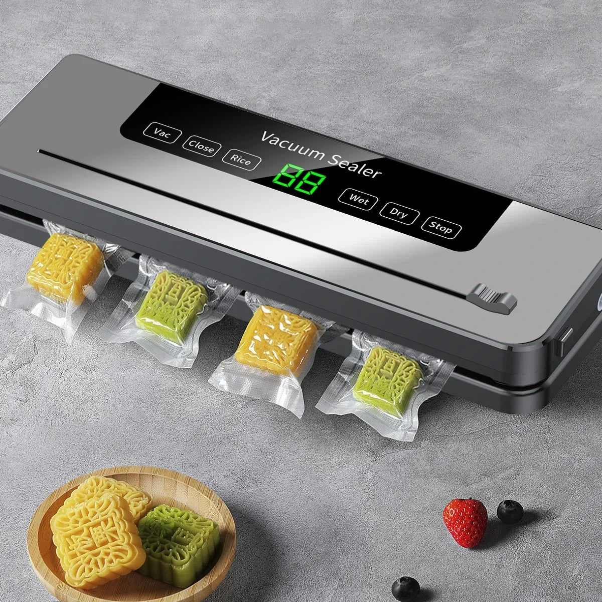 Electric Vacuum Sealer with Cutter + Free 10 bags