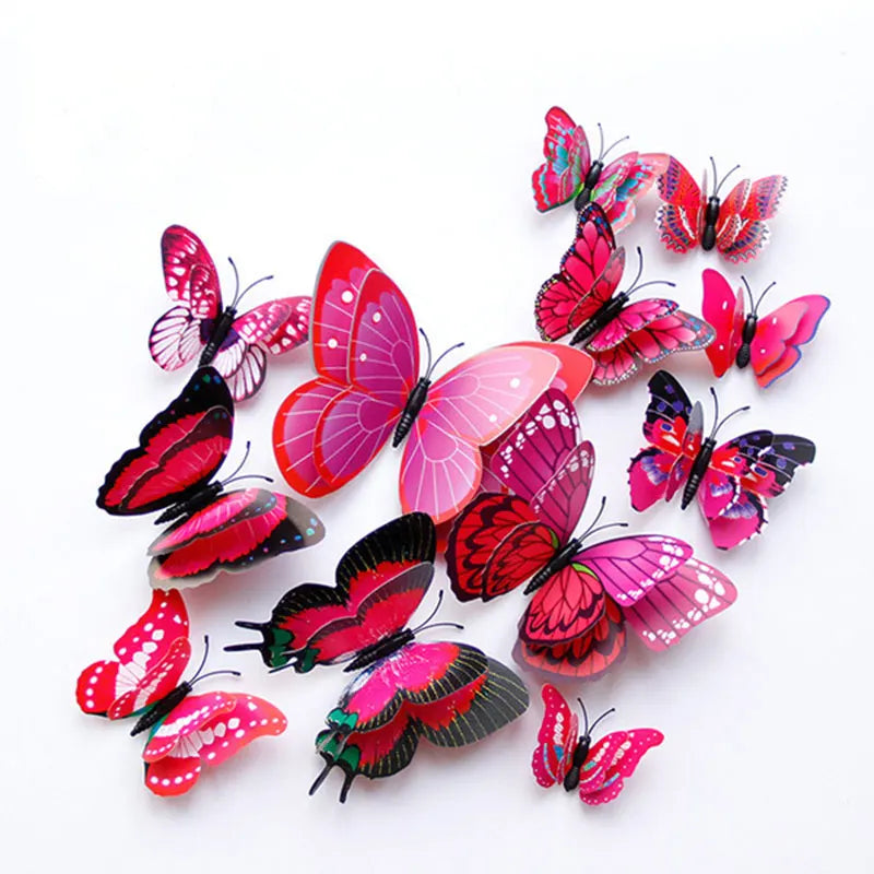 3D Double Layer Butterfly Wall Stickers