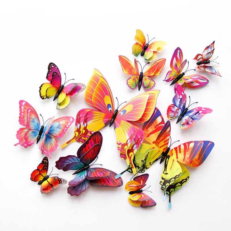 3D Double Layer Butterfly Wall Stickers