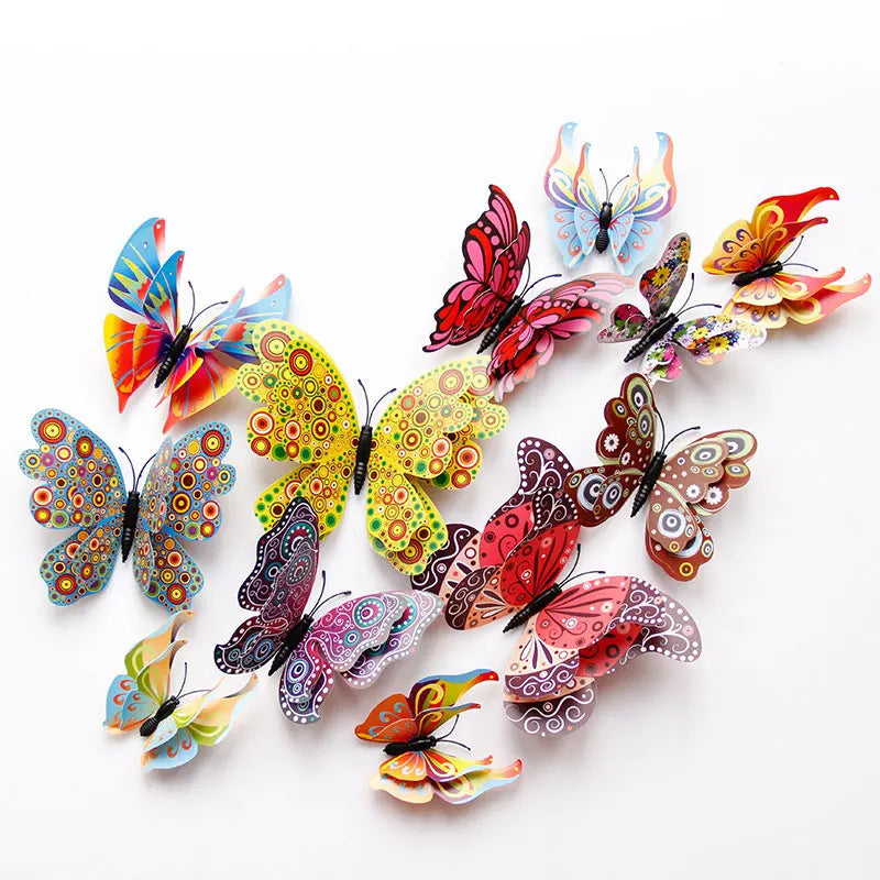 3D Double Layer Butterfly Wall Stickers