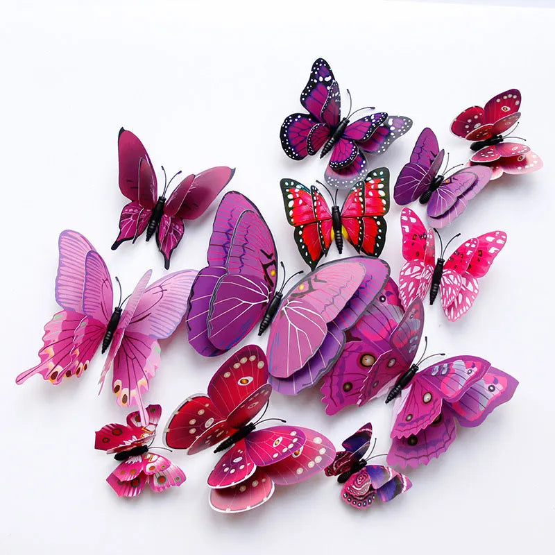 3D Double Layer Butterfly Wall Stickers