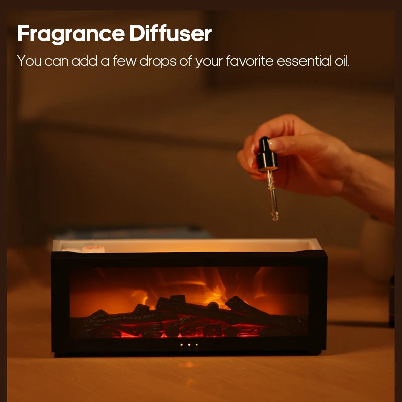 Fireplace Oil Diffuser + FREE Essential Oil