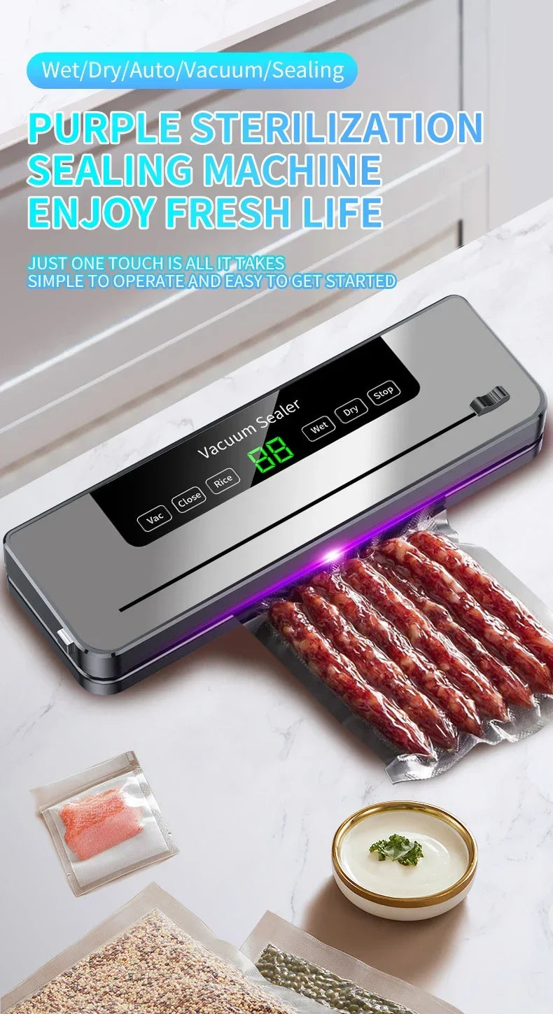 Electric Vacuum Sealer with Cutter + Free 10 bags