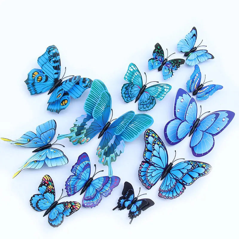 3D Double Layer Butterfly Wall Stickers