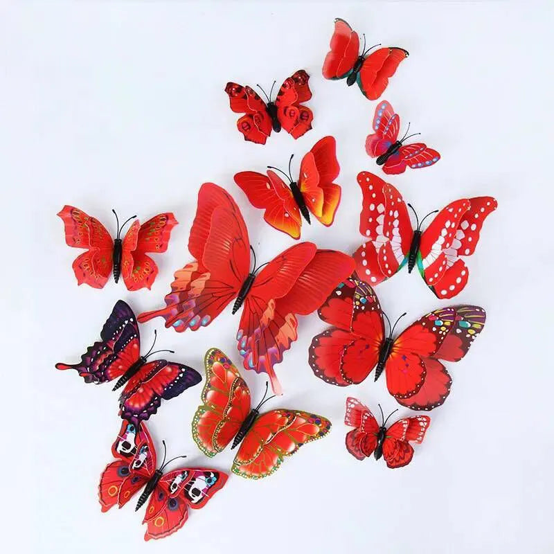 3D Double Layer Butterfly Wall Stickers