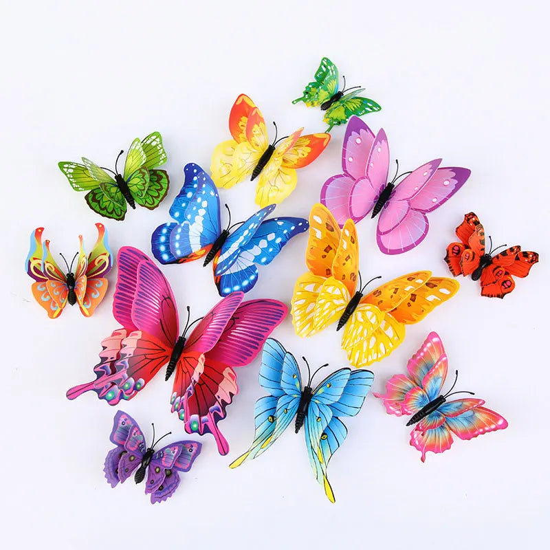 3D Double Layer Butterfly Wall Stickers