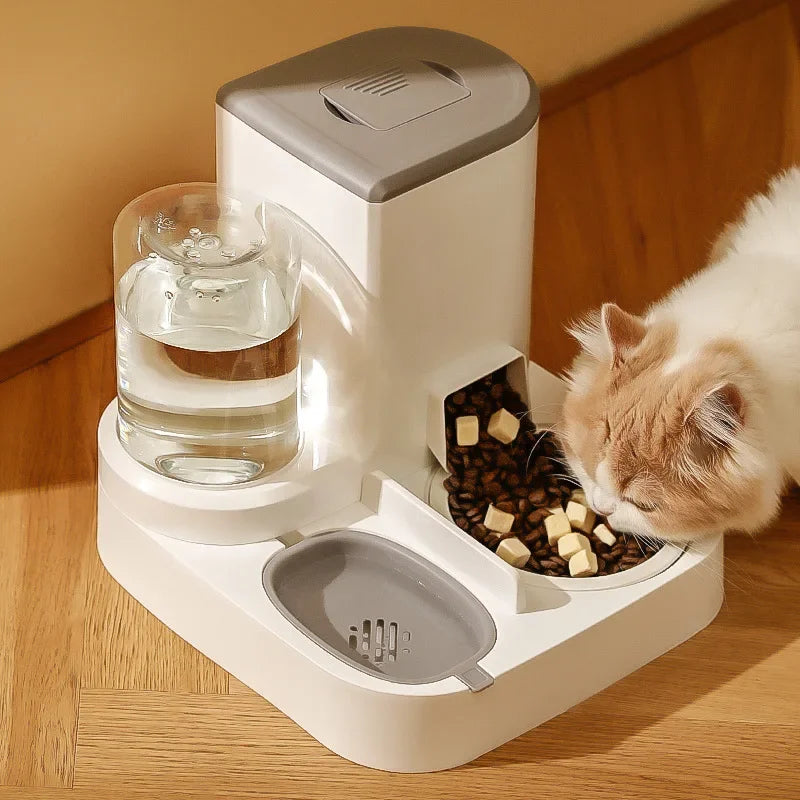 2-in-1 Cat Feeder & Water Bowl